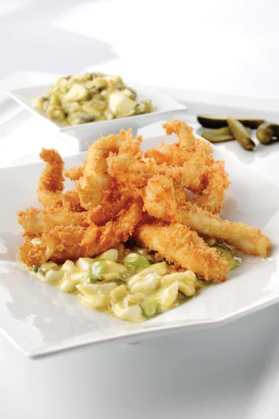 Tongscharreepjes met tartaar