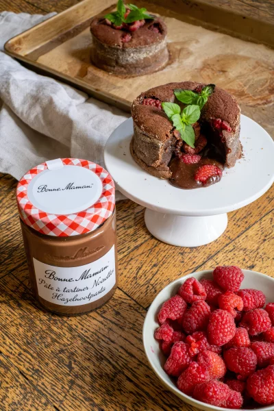 XL moelleux van chocolade met hazelnootpasta