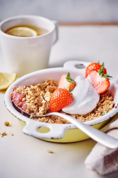 Aardbeiencrumble