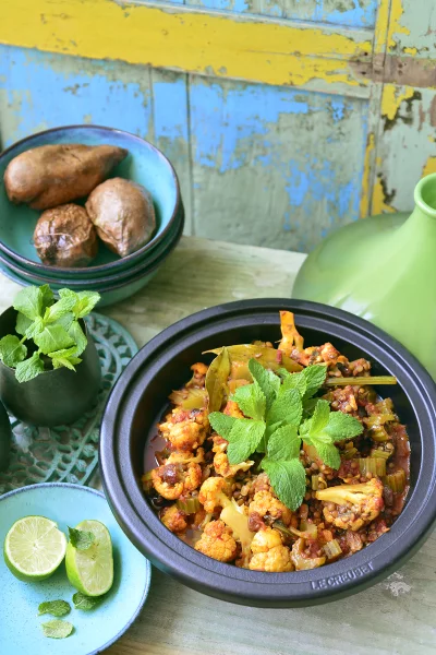 Marokkaans stoofpotje met zoete aardappel