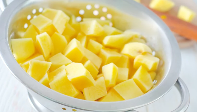 Soep binden met aardappel