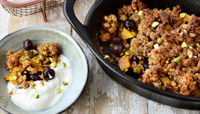 Zo maak je de perfecte crumble met fruit