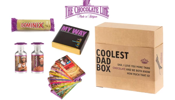 Win een Coolest DAD box van The Chocolate Line
