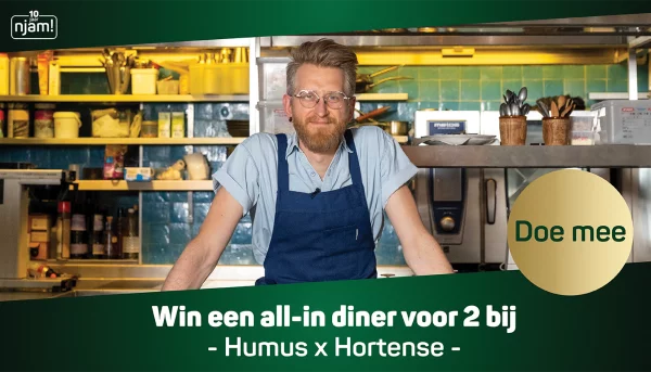 Win een all-in diner voor 2 personen bij Humus x Hortense