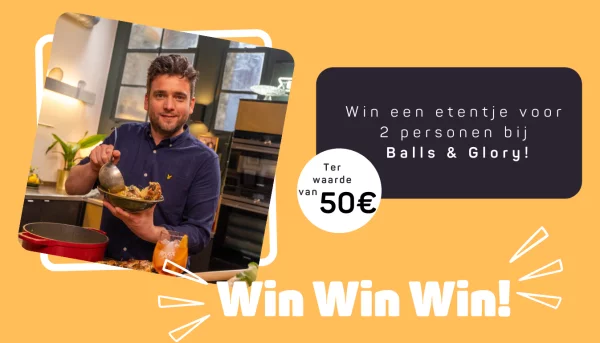 Win een casual etentje voor twee bij Balls & Glory