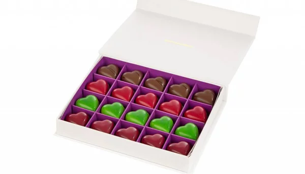 Win een Valentijnsbox met chocoladehartjes van The Chocolate Line!